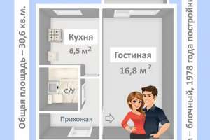 Объявление №47273 : 1 ком. кв. на 3 этаже ул. Юбилейная, д.3 В. Пышма
